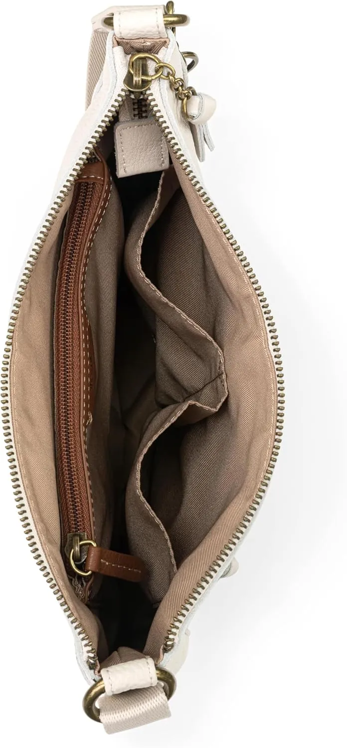 The Sak Lucia Crossbody Bag in Leather, Convertible Purse with Adjustable Strap