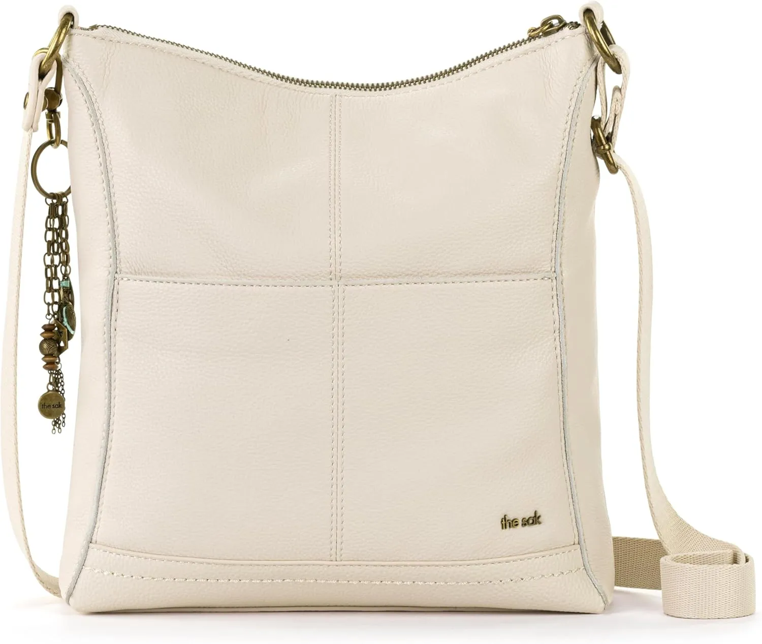 The Sak Lucia Crossbody Bag in Leather, Convertible Purse with Adjustable Strap