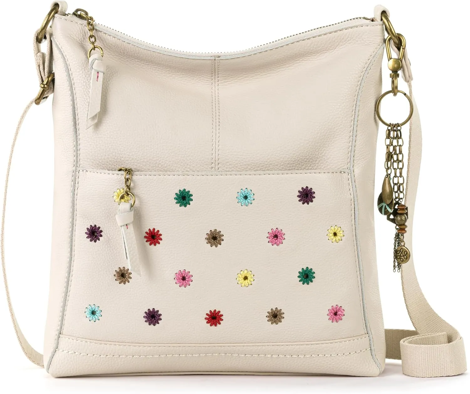 The Sak Lucia Crossbody Bag in Leather, Convertible Purse with Adjustable Strap