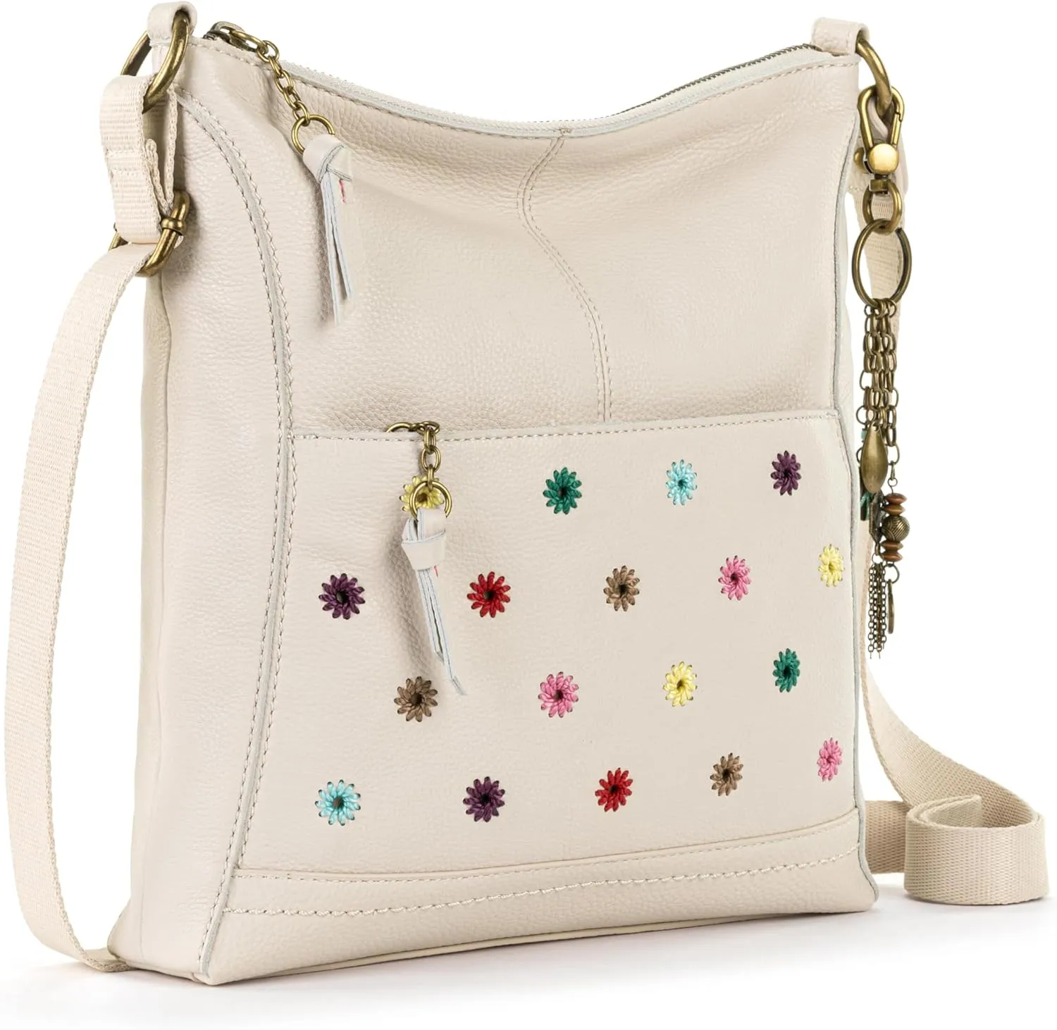 The Sak Lucia Crossbody Bag in Leather, Convertible Purse with Adjustable Strap