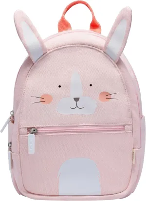 Toddler Mini Backpack for Girls and Boys, Child Backpack for School and Travel, Kindergarten, Elementary, Kids Ages 2–5, Padded Back, Adjustable Straps - Rabbit