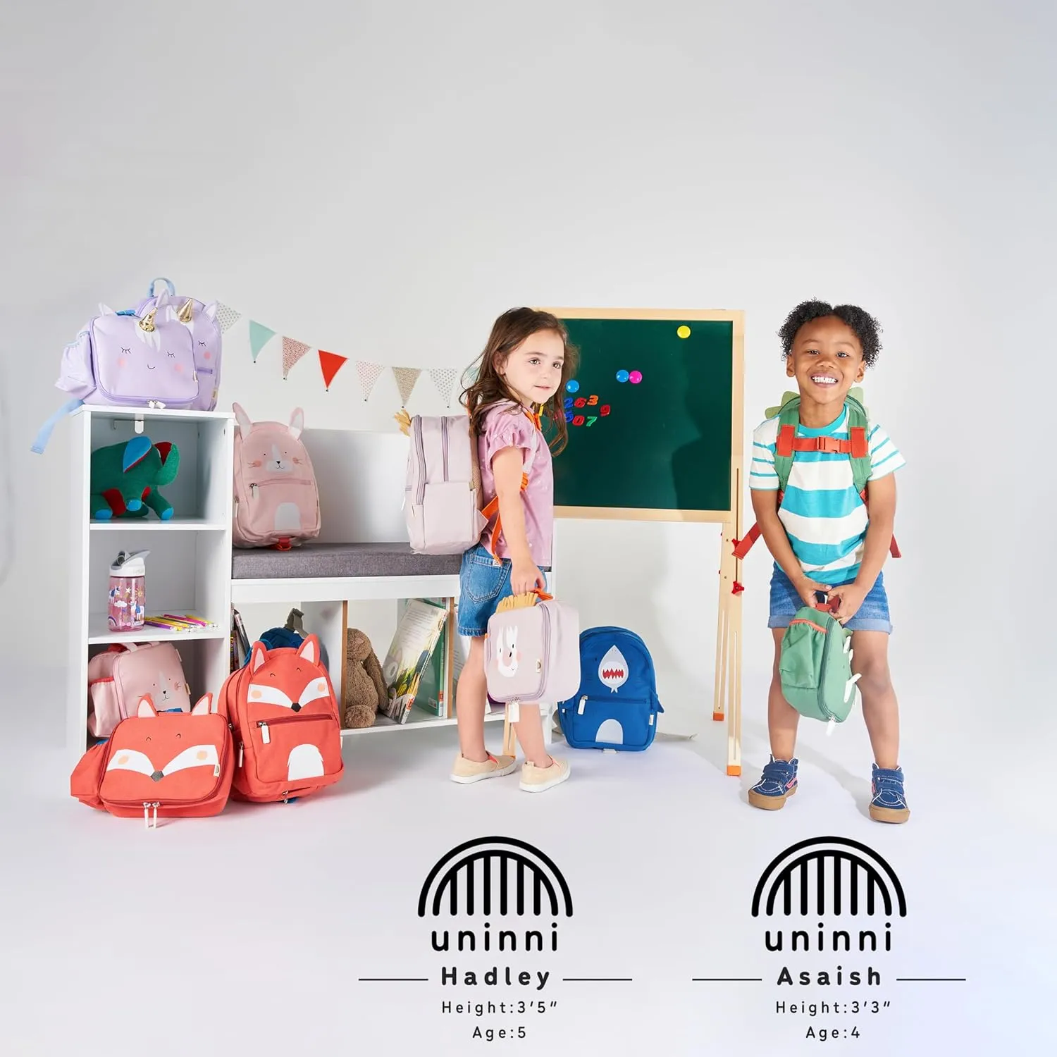 Toddler Mini Backpack for Girls and Boys, Child Backpack for School and Travel, Kindergarten, Elementary, Kids Ages 2–5, Padded Back, Adjustable Straps - Rabbit