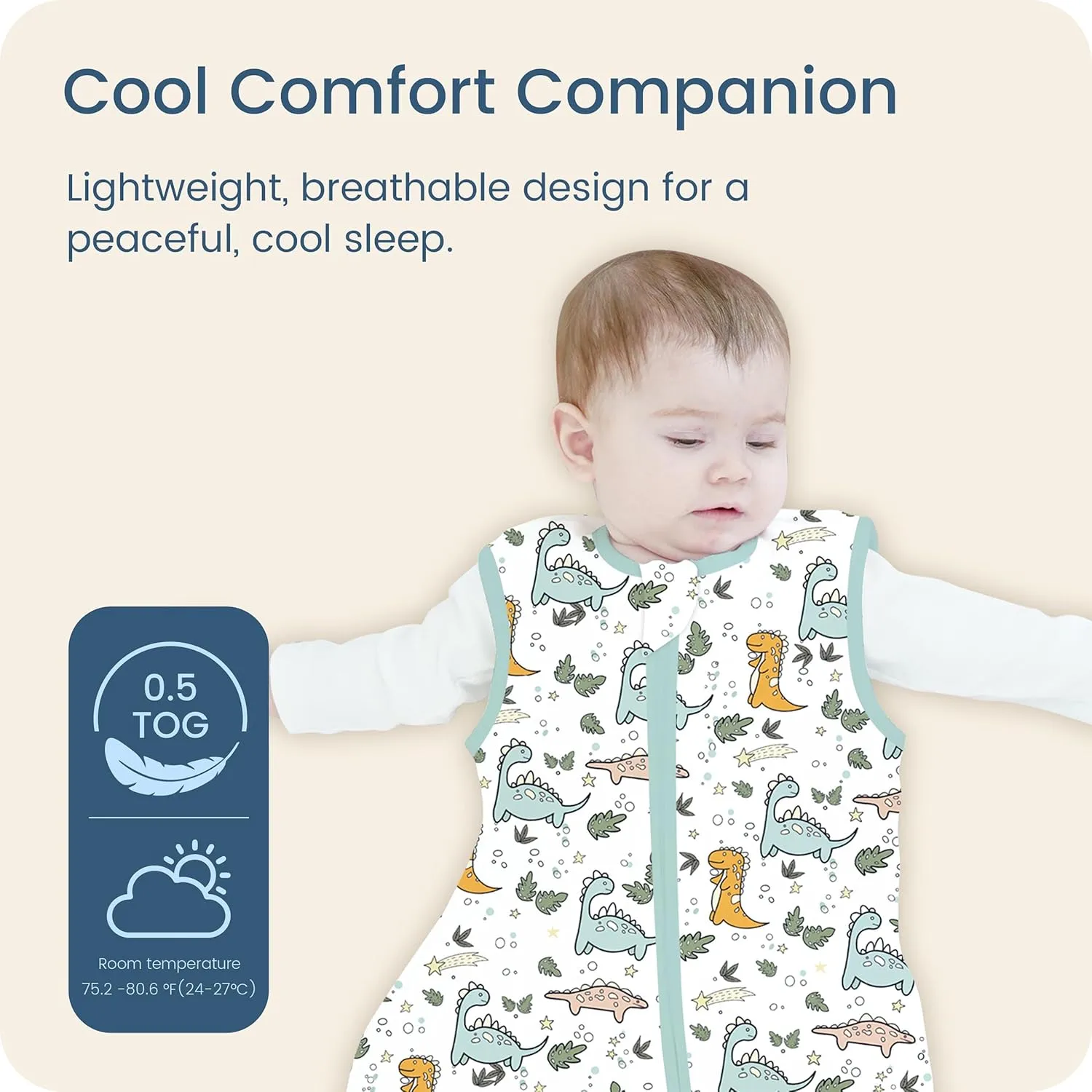 Toddler Sleep Sacks 2T-3T-4T, 0.5 TOG Light Summer Wearable Blankets, Extra Long XL Sleeping Bags, 2 Pack
