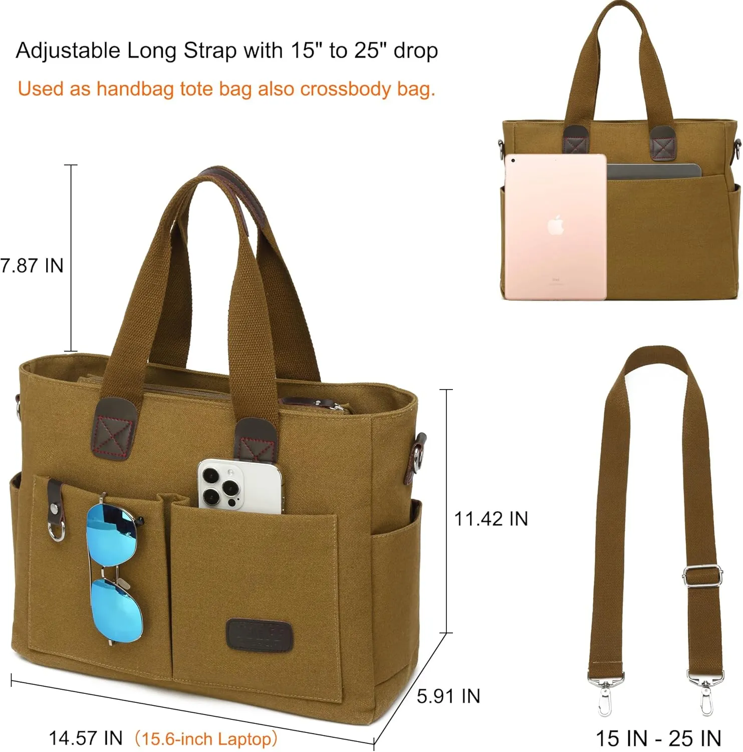ToLFE Women Top Handle Satchel Handbags Tote Purse Shoulder Bag
