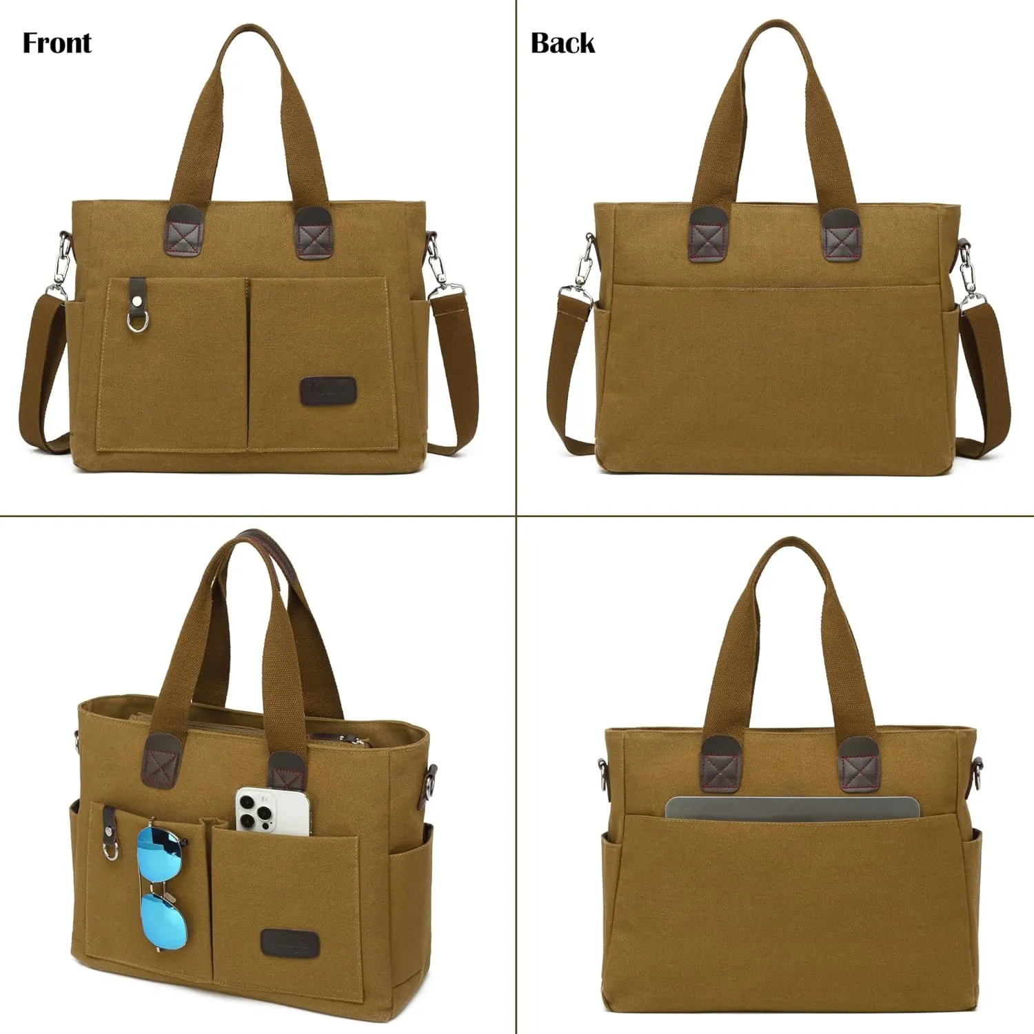 ToLFE Women Top Handle Satchel Handbags Tote Purse Shoulder Bag