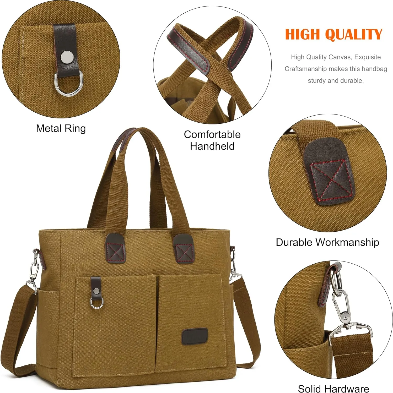 ToLFE Women Top Handle Satchel Handbags Tote Purse Shoulder Bag
