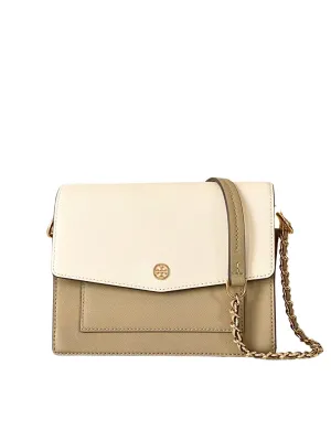 Tory Burch Robinson Colorblocked Convertible Shoulder Bag Brie