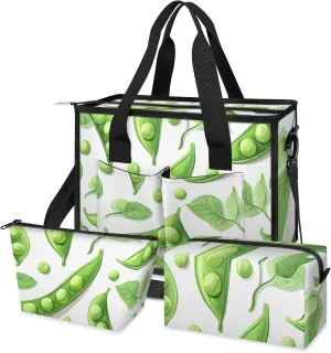 Tote Satchel Bag Set 3PCS for Women,Travel Shoulder Bag Handbag and Wallet Daily Use02