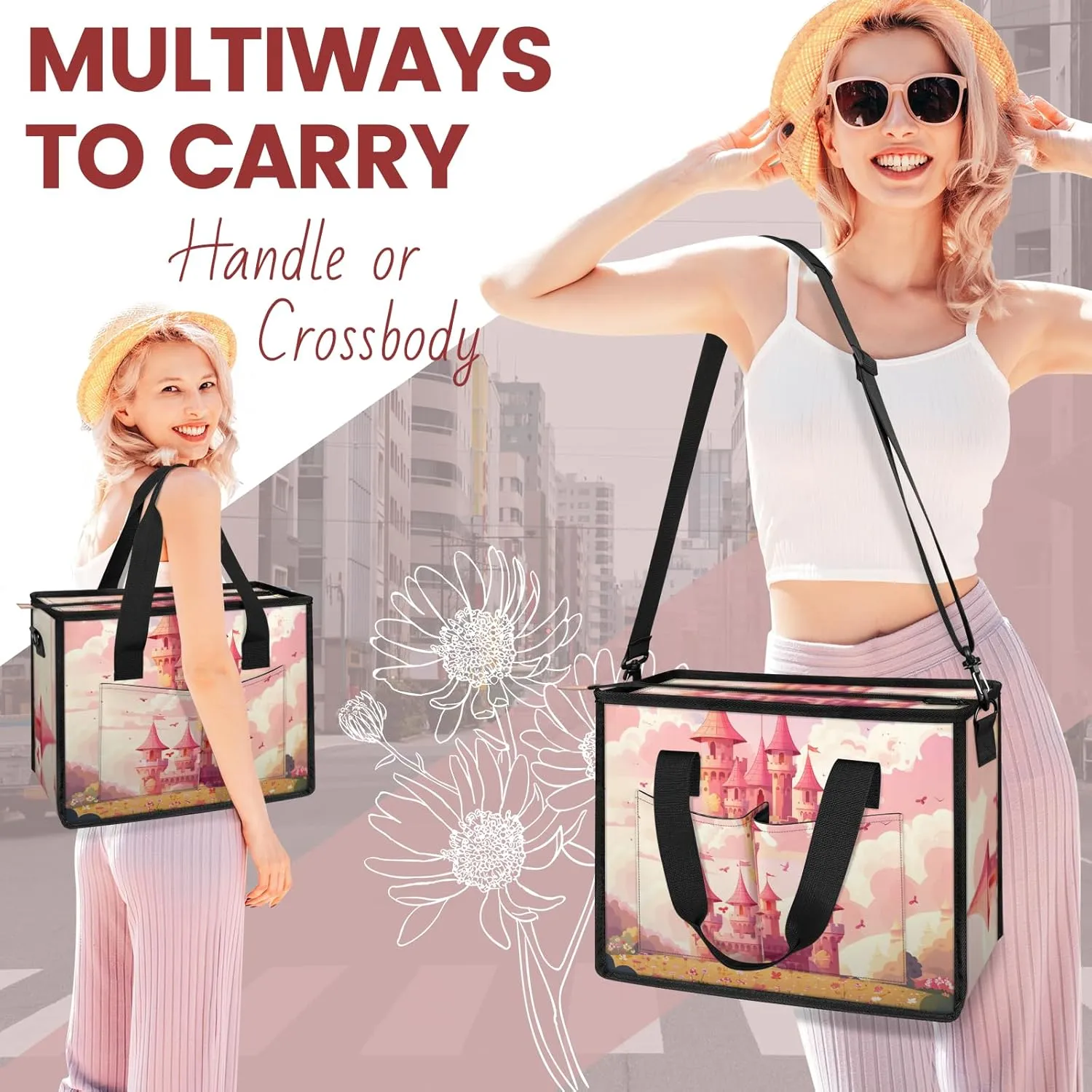 Tote Satchel Bag Set 3PCS for Women,Travel Shoulder Bag Handbag and Wallet Daily Use05