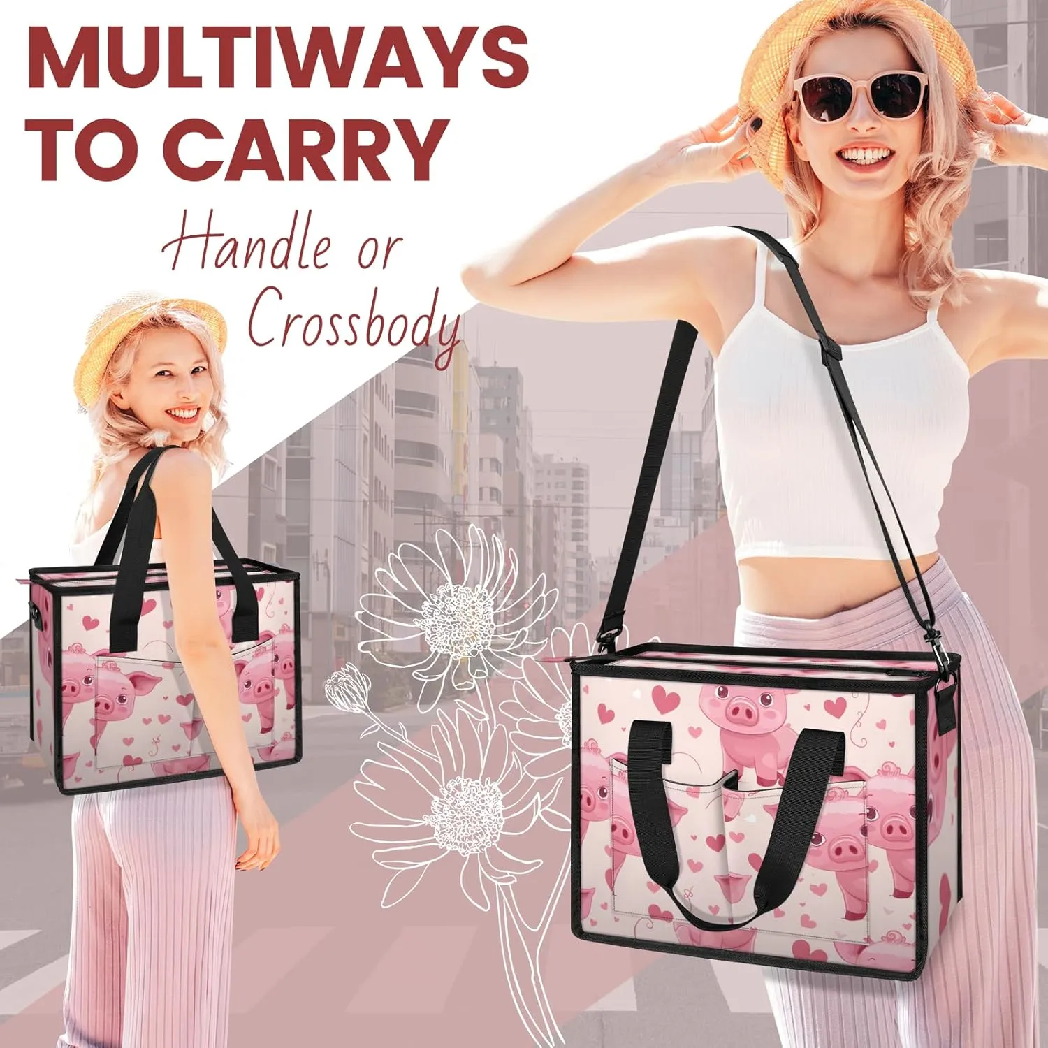 Tote Satchel Bag Set 3PCS for Women,Travel Shoulder Bag Handbag and Wallet Daily Use06