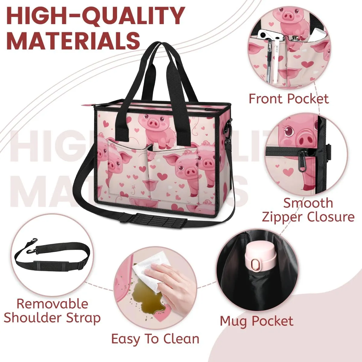 Tote Satchel Bag Set 3PCS for Women,Travel Shoulder Bag Handbag and Wallet Daily Use06