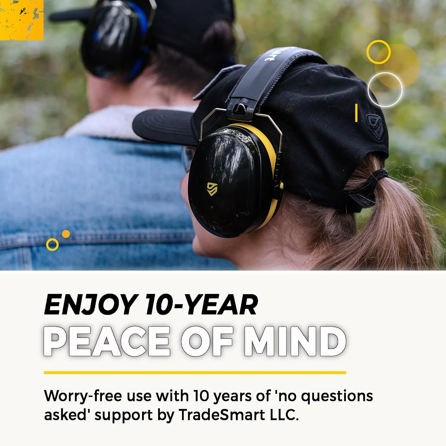 TradeSmart High-Performance Earmuffs for Shooting Range & Shooting Eye Protection Glasses   Firearm Confidence Course