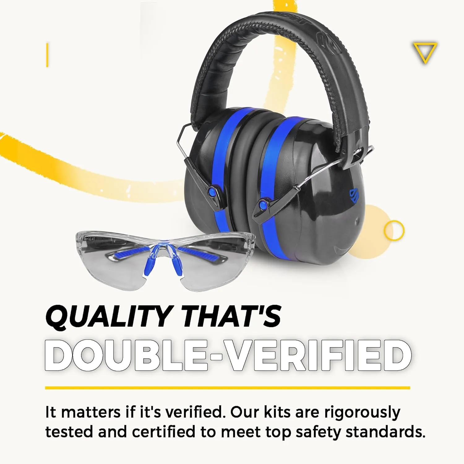 TradeSmart High-Performance Earmuffs for Shooting Range & Shooting Eye Protection Glasses   Firearm Confidence Course