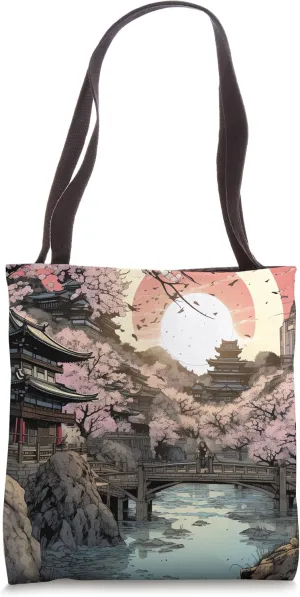 Tranquil Arboreal Reverie A Blossom-Adorned Comic Tale Tote Bag
