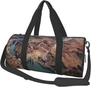 Travel Duffel Bag For Men Women-Hoover Dam Rial Weekend Bag-Large Capacity Sport Gym Bag