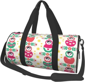Travel Duffel Bag For Men Women-Russian Doll Matryoshka Weekend Bag-Large Capacity Sport Gym Bag