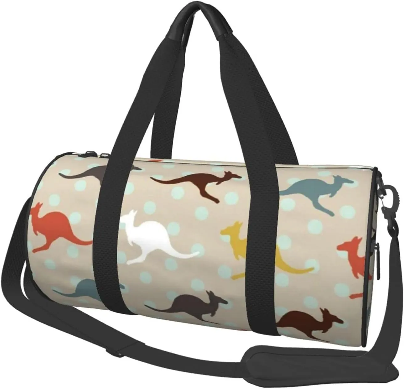 Travel Duffel Bag For Men Women-Unique Kangaroo Australia Weekend Bag-Large Capacity Sport Gym Bag