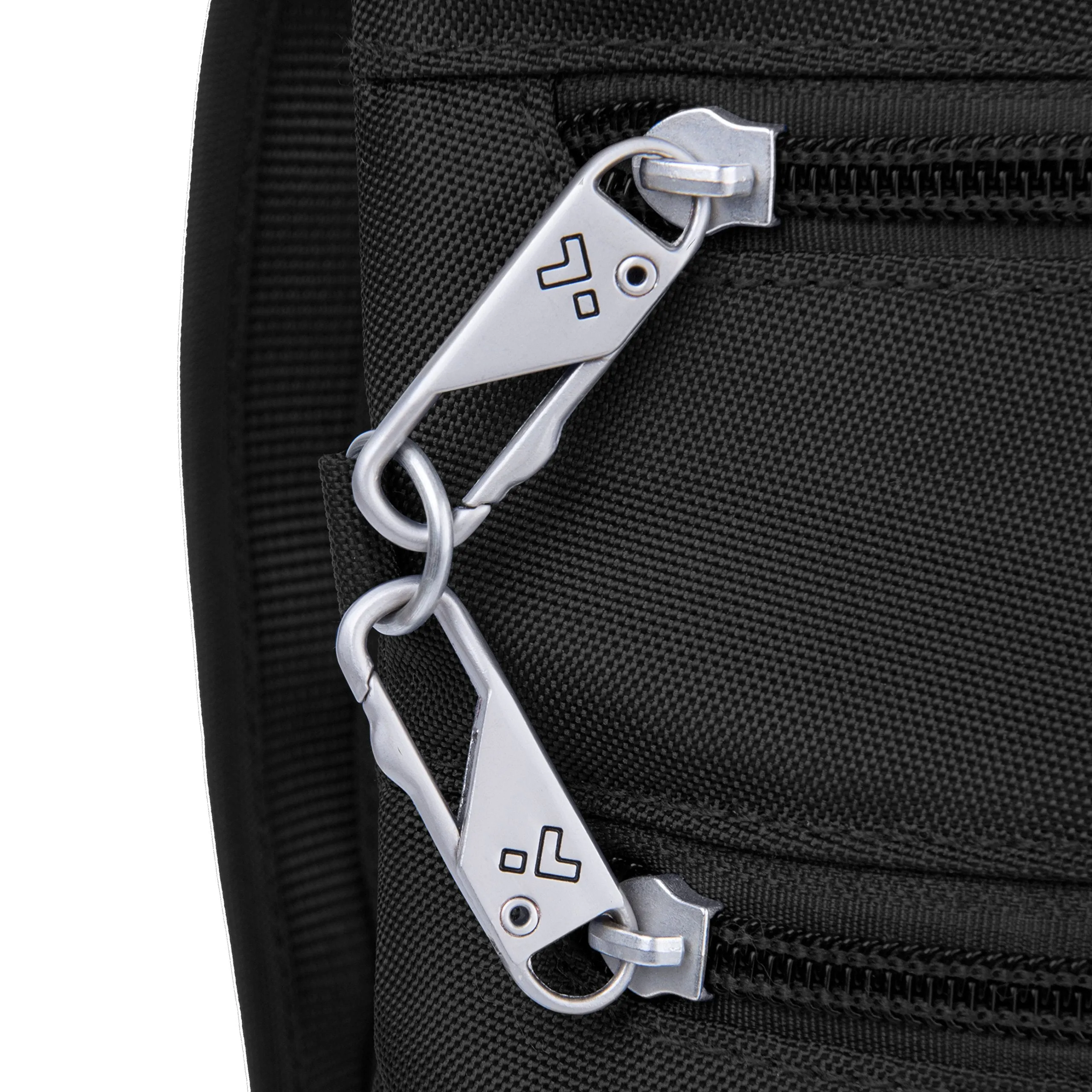 Travelon Anti-Theft Classic Slim Dbl Zip Crossbody Bag, Black (Black) - 43116 500