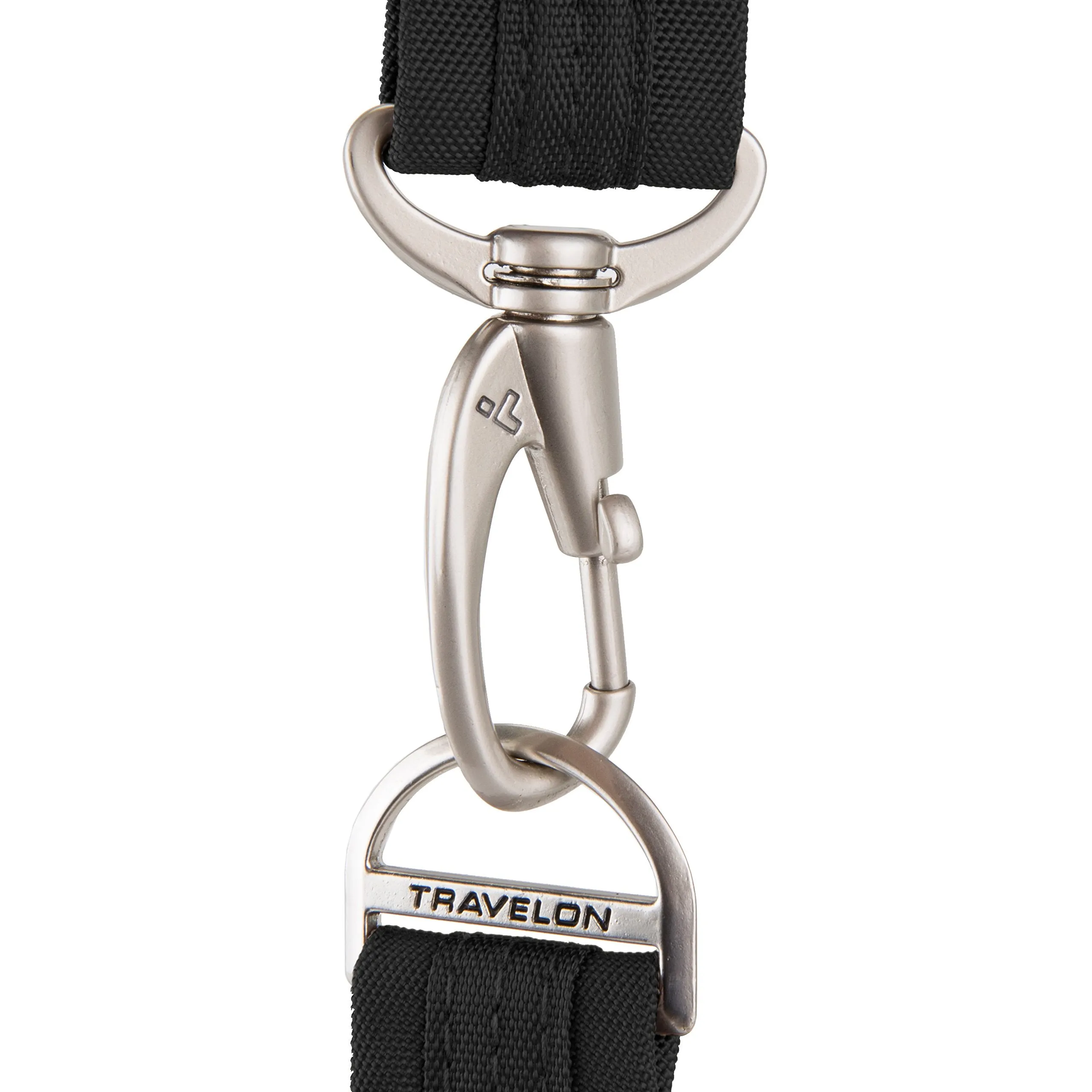 Travelon Anti-Theft Classic Slim Dbl Zip Crossbody Bag, Black (Black) - 43116 500