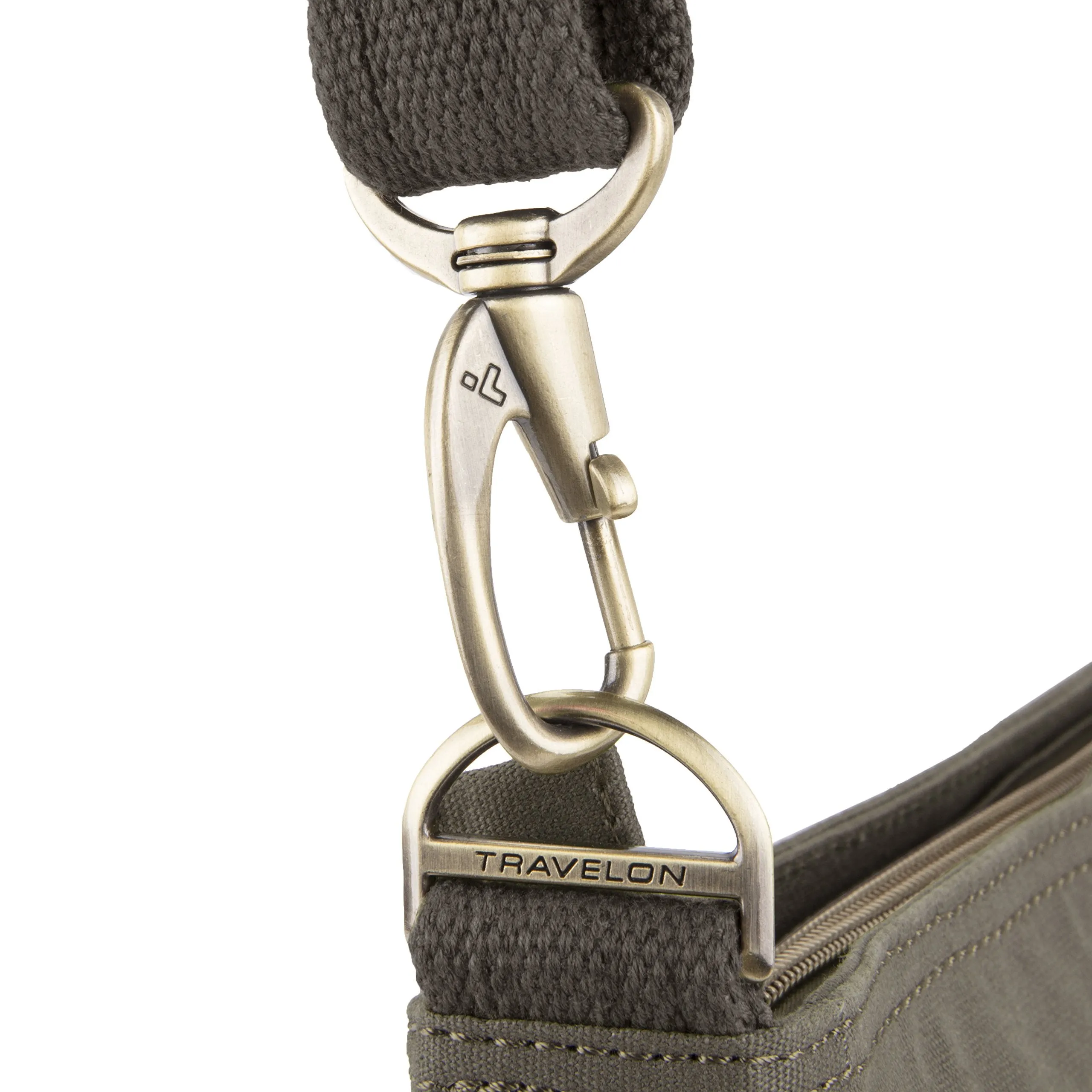 Travelon Travelon Anti-theft Courier N/S Crossbody, Stone Gray (gray) - 33304-840