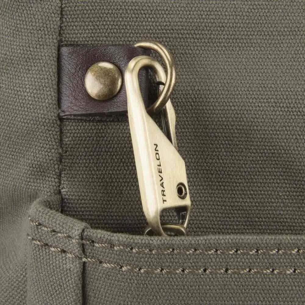 Travelon Travelon Anti-theft Courier N/S Crossbody, Stone Gray (gray) - 33304-840