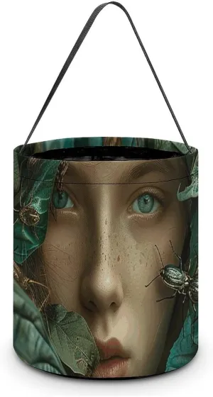 Trick Or Treat Bags Halloween Tote Bag Halloween Candy Buckets Orange Shirt Monkey Gift Bags Candy Bags for Halloween