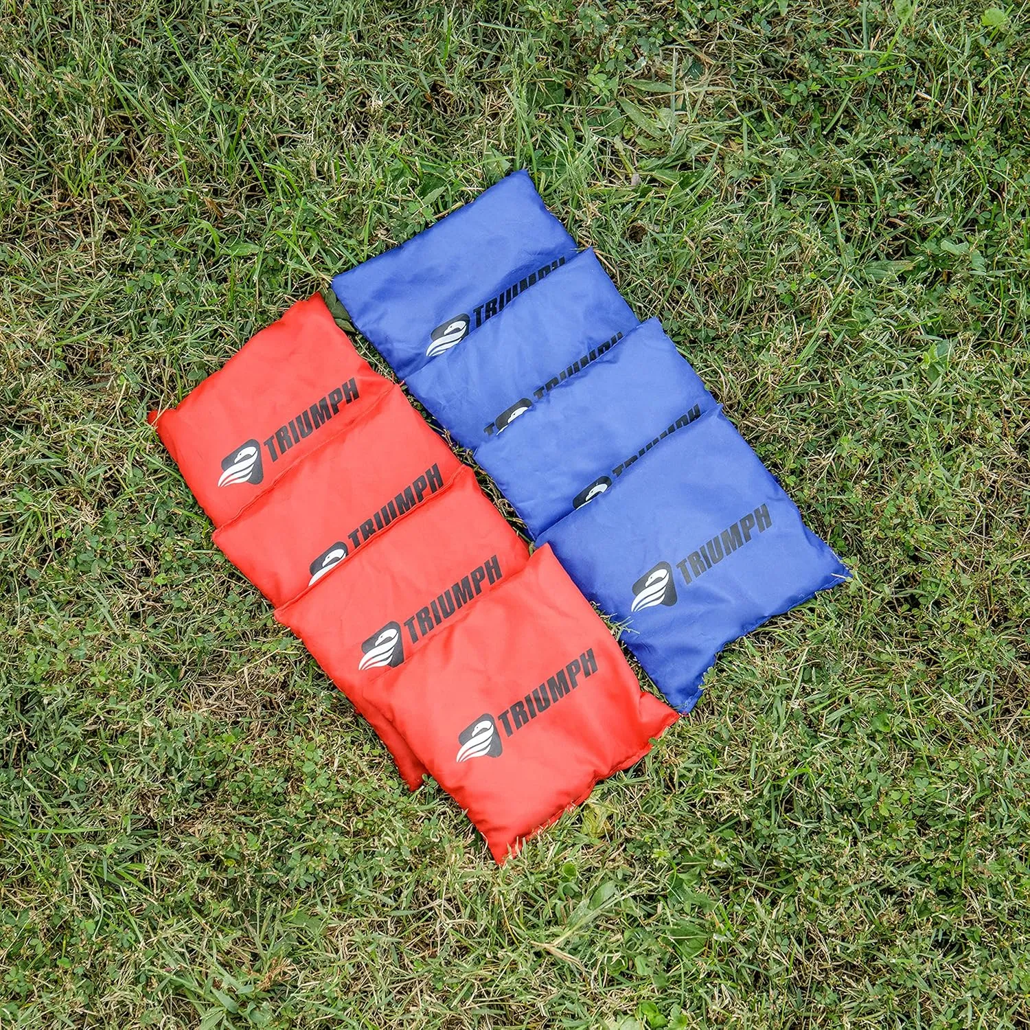 Triumph Sports 2x3 Premium Cornhole Sets - LED Options Available - 8 Bean Bag Toss Bags and Cornhole Boards Included