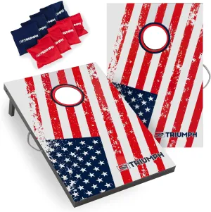 Triumph Sports 2x3 Premium Cornhole Sets - LED Options Available - 8 Bean Bag Toss Bags and Cornhole Boards Included
