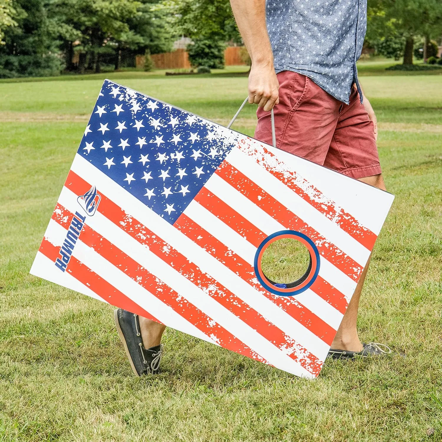 Triumph Sports 2x3 Premium Cornhole Sets - LED Options Available - 8 Bean Bag Toss Bags and Cornhole Boards Included