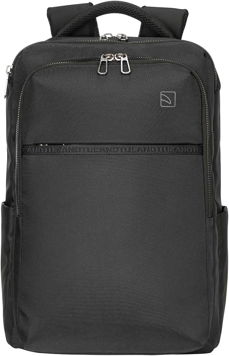Tucano MARTE GRAVITY AGS AntiGravity System Backpack, Compatible with 16” MacBook/15.6” laptops Load Reduction Tech using elastic kind of shock-absorbing shoulder straps - Black