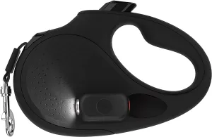 TUG Oval 360° Tangle-Free Retractable Dog Leash | Flashlight Included | Integrated Waste Bag Dispenser Pocket
