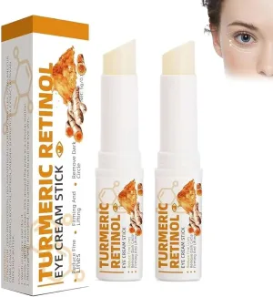Turmeric Eye Cream Stick, Eye Cream Stick for Reduces Fine Lines, for Puffiness and Bags Reduces