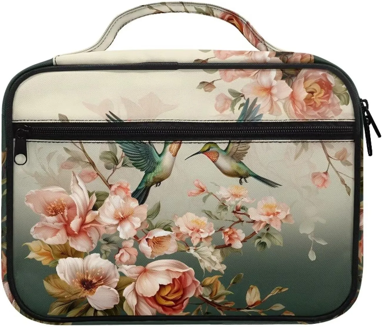 Uasibuni Floral Birds Bible Covers for Women Men Bible Case Bible Bag Tote Bible Bag with Handle Scripture Case Church Bag Religions Gift,Easter Gift