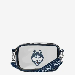 UConn Huskies Team Stripe Clear Crossbody Bag