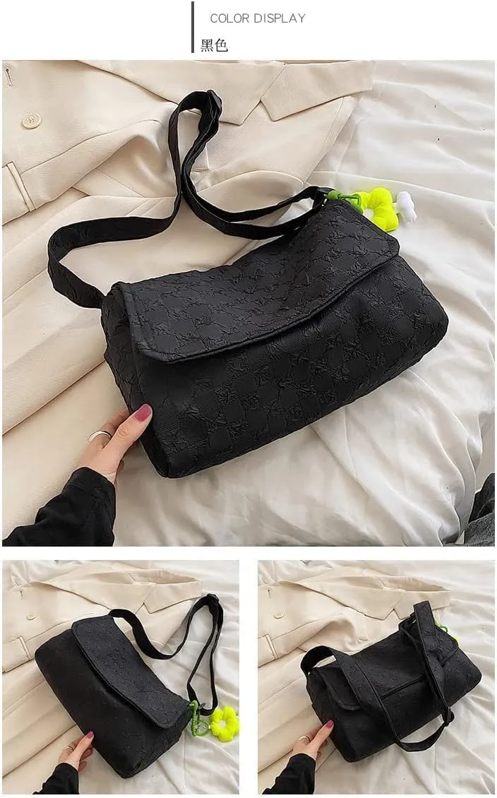 UNICOLD Checkerboard Shoulder Crossbody For Women Small Messenger Bag Aesthetic Retro Handbag with Adjustable Strap