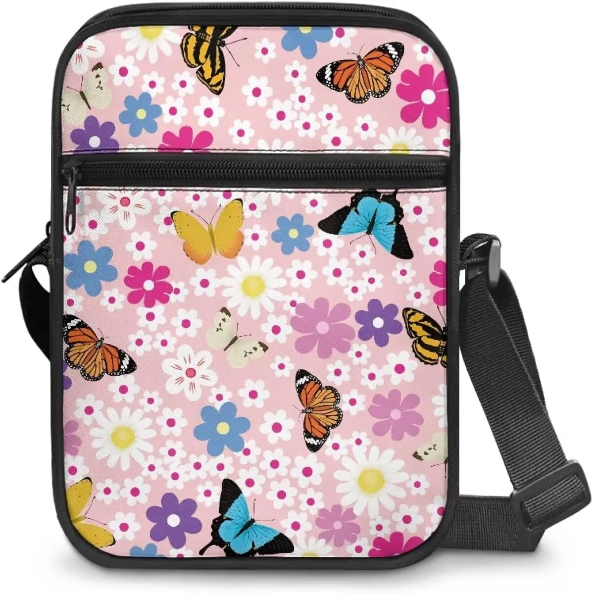 Unisex Travel Messenger Bags Small Crossbody Bag for Women Men Sling Purse for Phone Holder