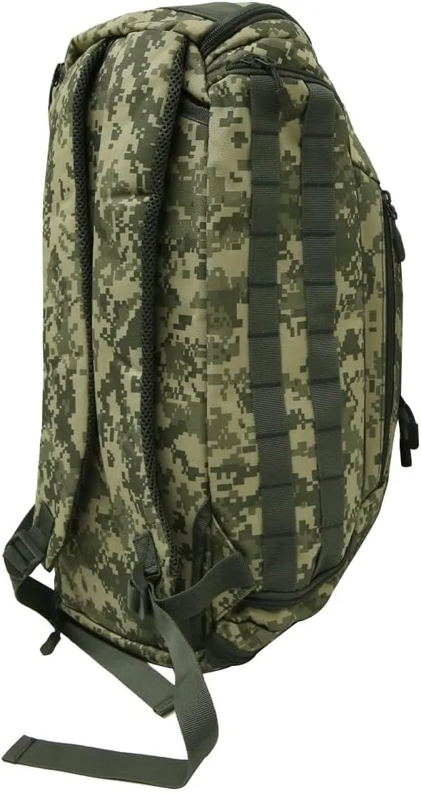 UNISTRENGH 3-Ways Tactical Military Nylon Men Holdall Weekend Travel Duffel Bag Backpack Messenger Shoulder Bags Rucksack Handbag (ACU Camo-45L)