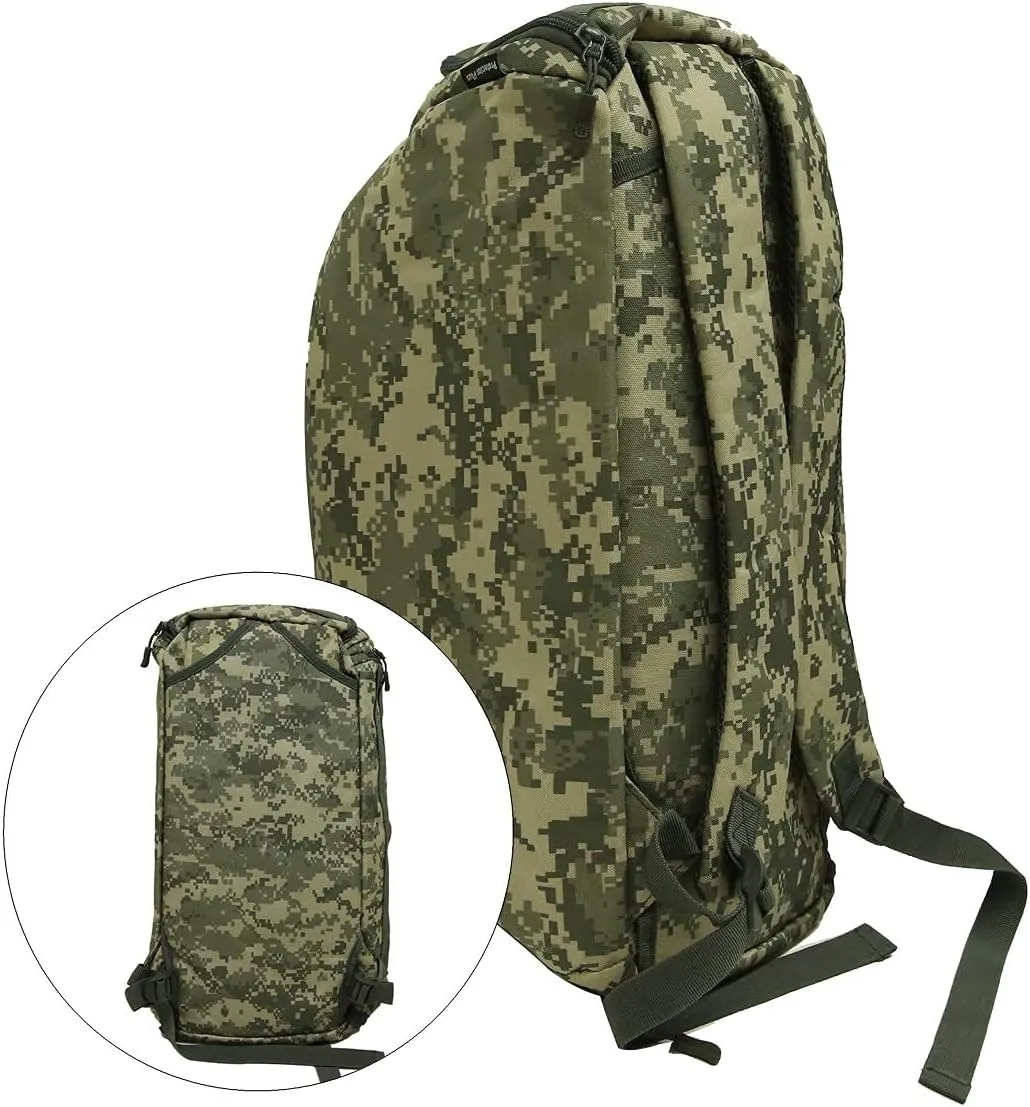 UNISTRENGH 3-Ways Tactical Military Nylon Men Holdall Weekend Travel Duffel Bag Backpack Messenger Shoulder Bags Rucksack Handbag (ACU Camo-45L)