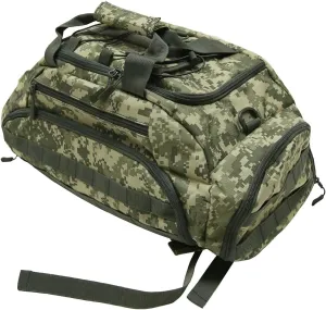 UNISTRENGH 3-Ways Tactical Military Nylon Men Holdall Weekend Travel Duffel Bag Backpack Messenger Shoulder Bags Rucksack Handbag (ACU Camo-45L)