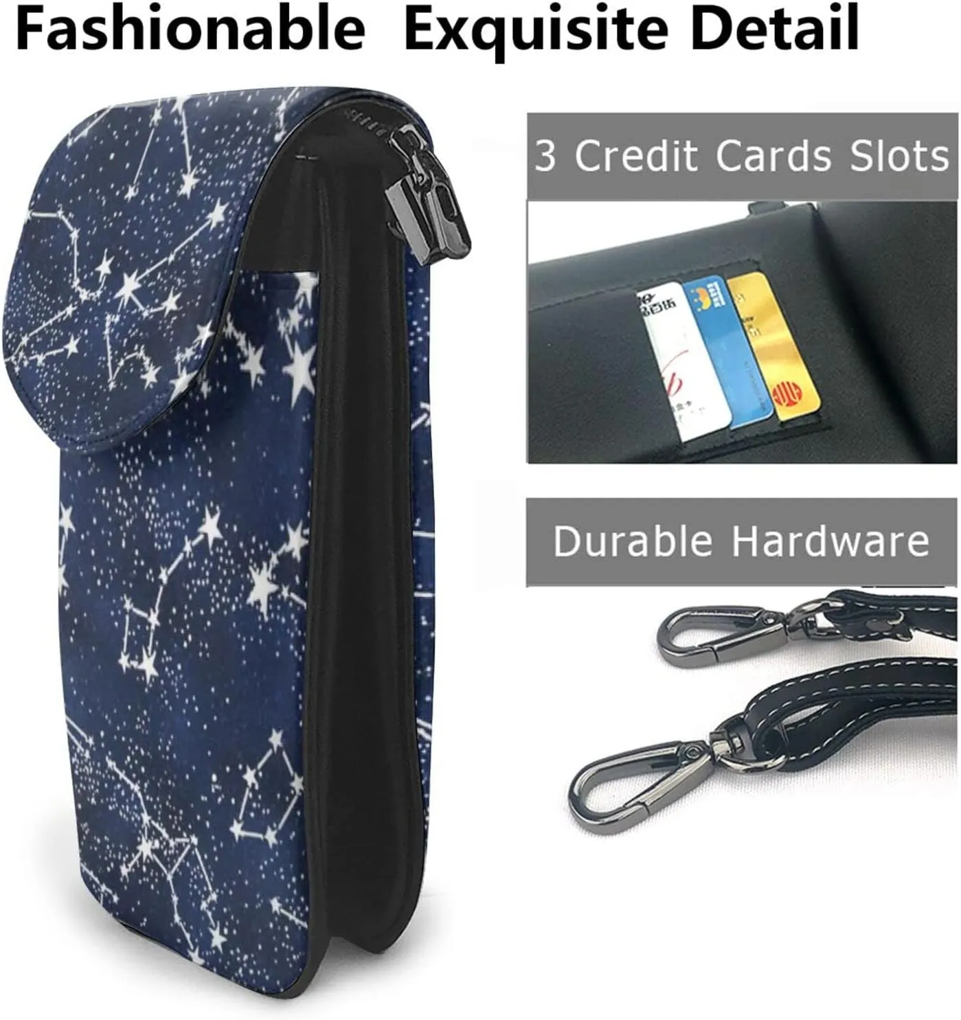 Universal Ani-Theft Crossbody Cell Phone Purse Leather Mini Cell Phone Pouch