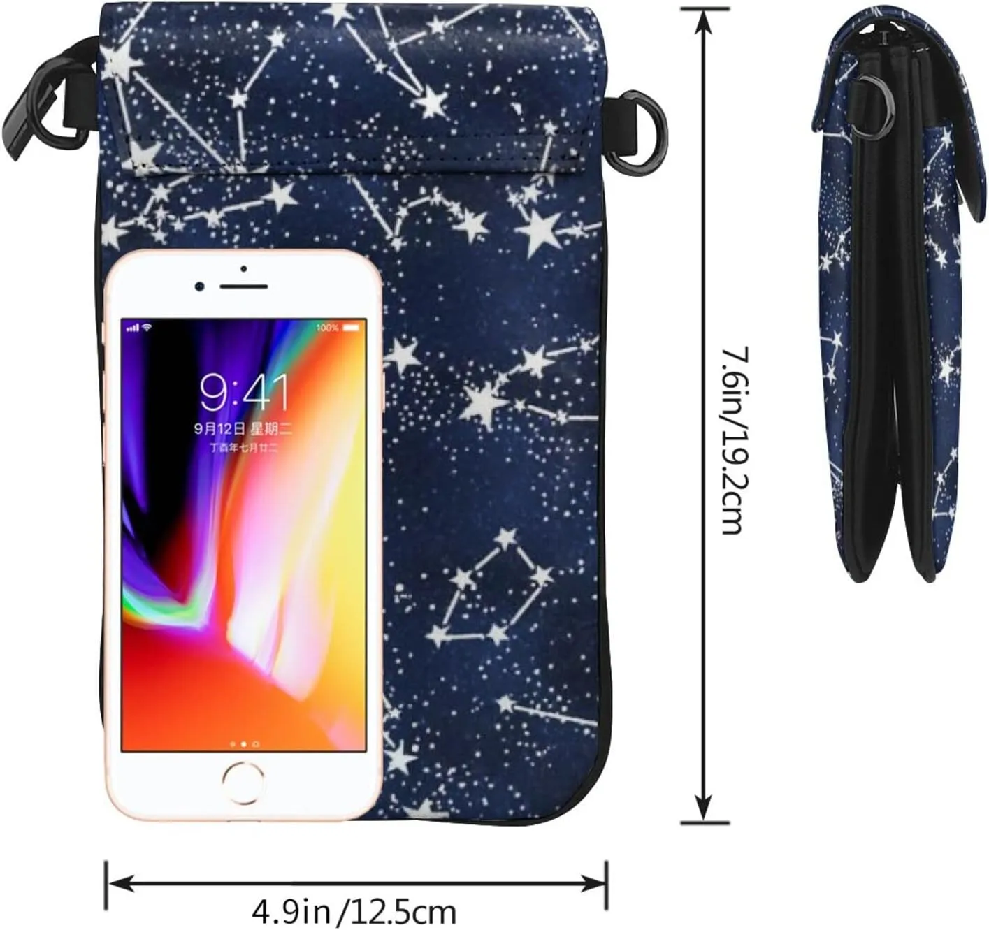 Universal Ani-Theft Crossbody Cell Phone Purse Leather Mini Cell Phone Pouch