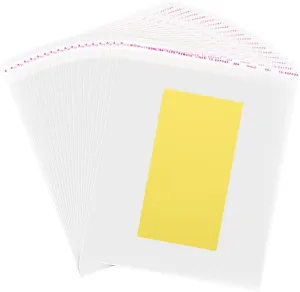 uxcell 300Pcs 8"x6" Resealable Treat Bags Vapor-blocking Transparent