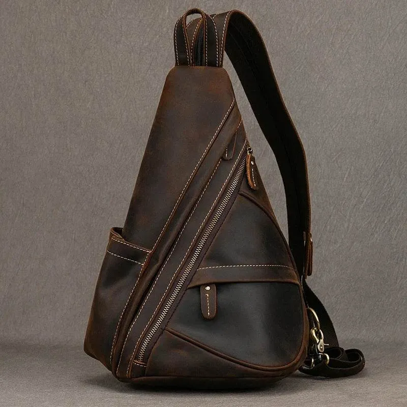 VacationGrabs Vintage Style Sling Bag for Men