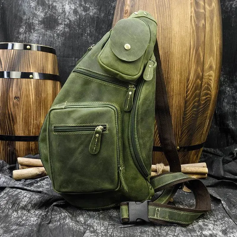 VacationGrabs Vintage Style Sling Bag for Men