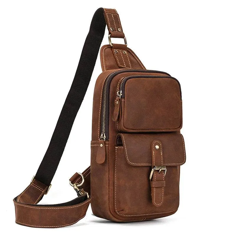 VacationGrabs Vintage Style Sling Bag for Men