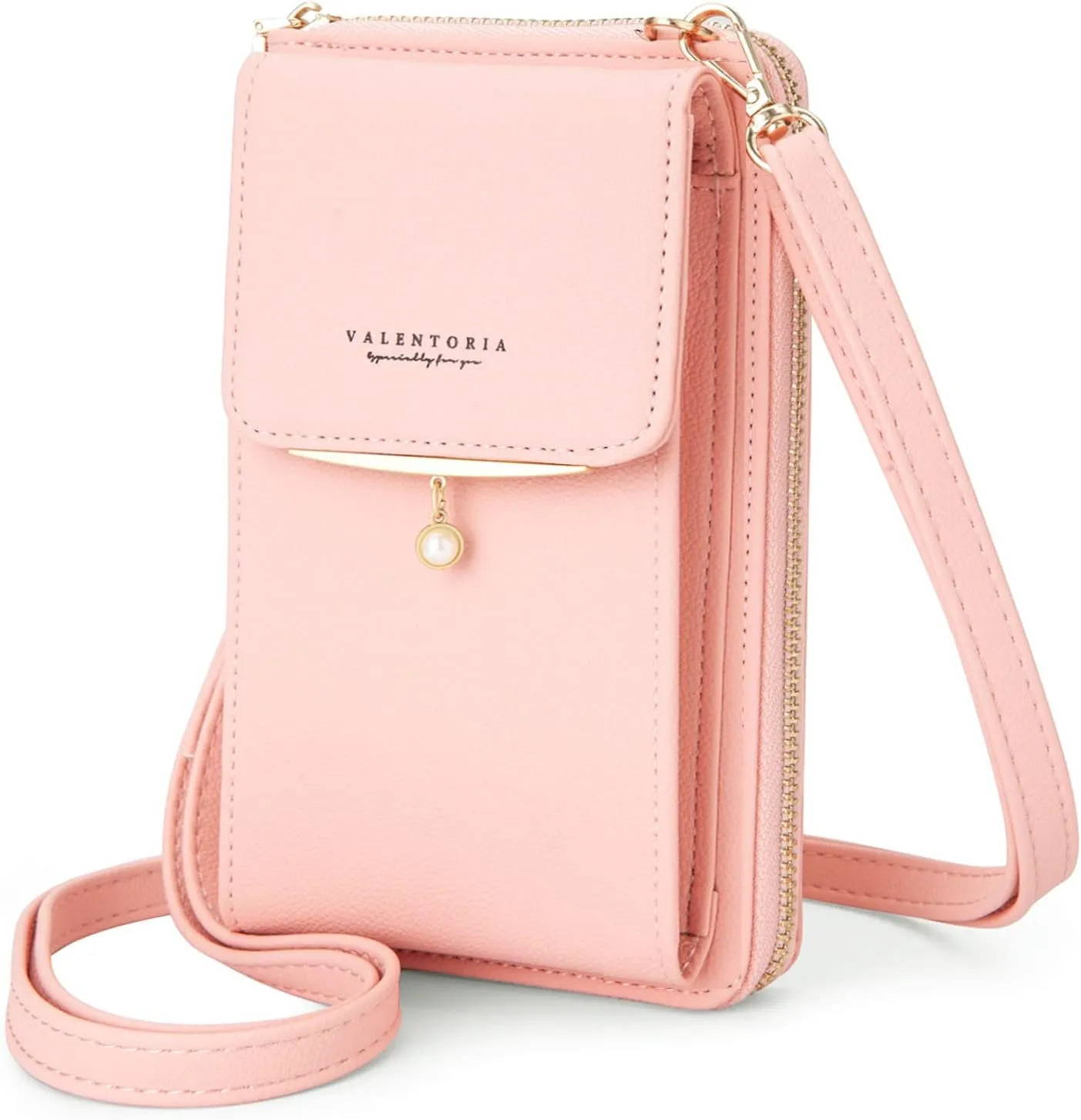 Valentoria Small Crossbody Bag Cell Phone Purse Wallet Leather Card Clutch Handbag for Women