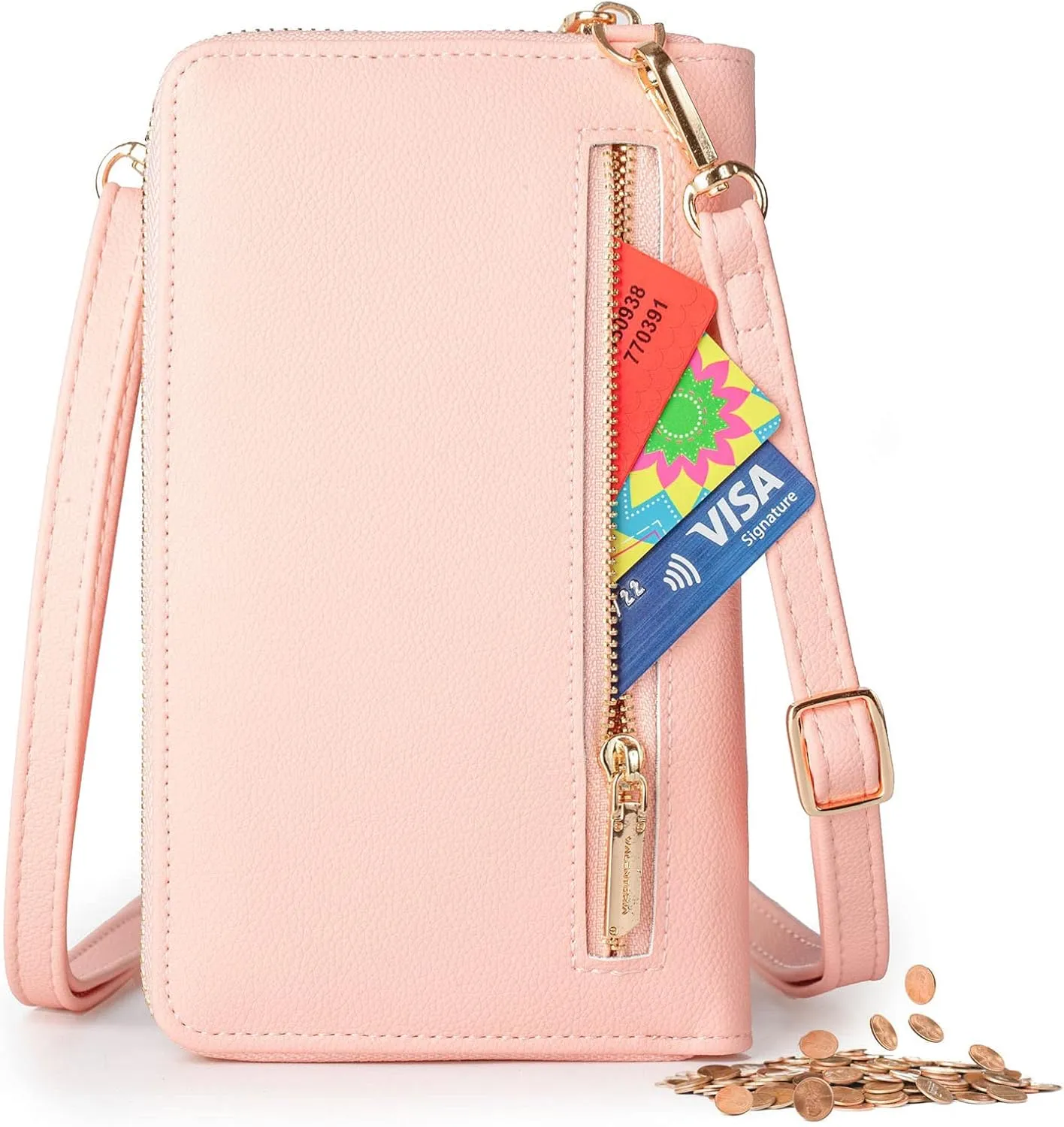 Valentoria Small Crossbody Bag Cell Phone Purse Wallet Leather Card Clutch Handbag for Women