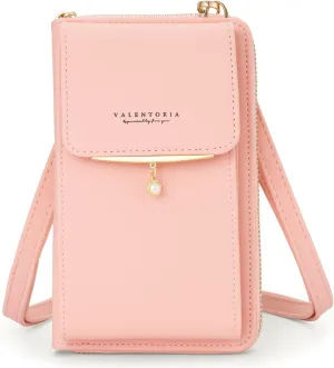 Valentoria Small Crossbody Bag Cell Phone Purse Wallet Leather Card Clutch Handbag for Women