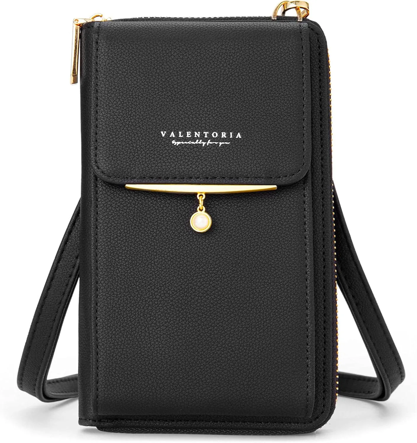 Valentoria Small Crossbody Bag Cell Phone Purse Wallet Leather Card Slot Clutch for Women