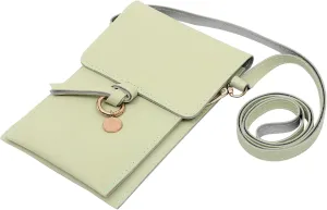 VALICLUD Long Lasting Pu Material Phone Bag Vertical Shoulder Bag Internal Layering for Cards Mobile